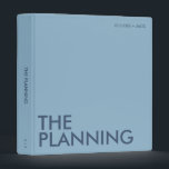 Modern Wedding Planning Binder | Light Blue<br><div class="desc">This modern color block wedding planning binder is perfect for all you soon-to-be newlyweds 🥂 All text is 100% customizable, just click the personalize button. If you wish to remove any of the text fields, just leave them blank during personalization! Make sure to pair or mix & match with the...</div>