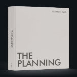 Modern Wedding Planning Binder | Light Neutral<br><div class="desc">This modern color block wedding planning binder is perfect for all you soon-to-be newlyweds 🥂 All text is 100% customizable, just click the personalize button. If you wish to remove any of the text fields, just leave them blank during personalization! Make sure to pair or mix & match with the...</div>