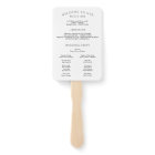 Modern Wedding Program Fans Best Day with Photo