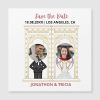 Modern Wedding QR Code Add Name Date Photo Website