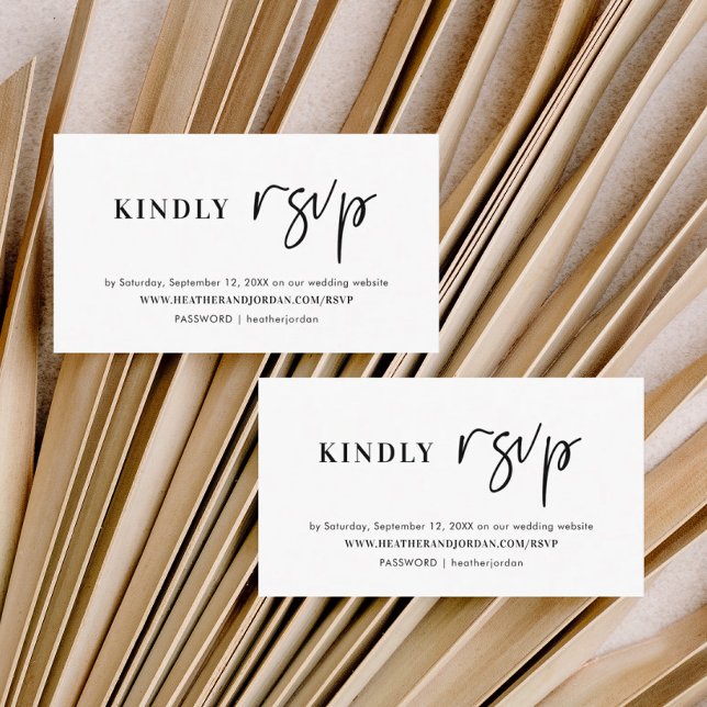 Modern Wedding Respond RSVP Enclosure Card (Creator Uploaded)