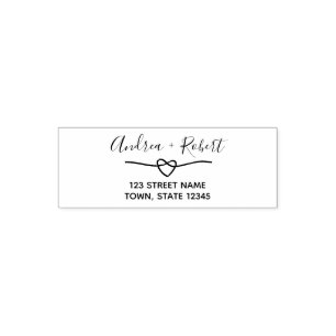 Modern Wedding Return Address Self-inking Stamp