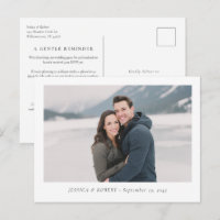 Modern Wedding RSVP Deadline Reminder