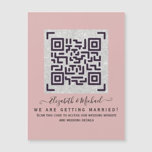 Modern Wedding RSVP with QR CODE _ ANY COLOR