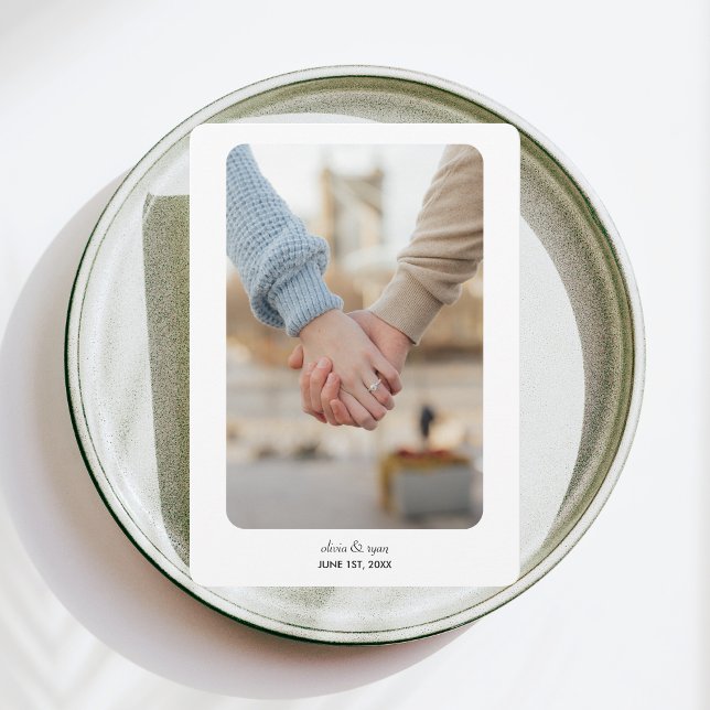 Modern Wedding | SAVE THE DATE | Black on White (Creator Uploaded)