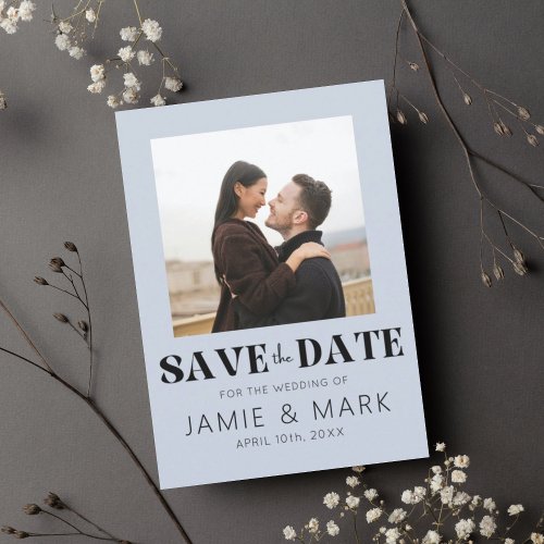 Modern Wedding Save the Date Card Photo Magnet