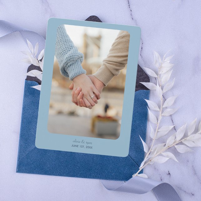 Modern Wedding | SAVE THE DATE | Light Blue (Creator Uploaded)