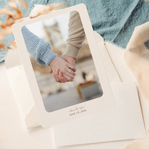 Modern Wedding SAVE THE DATE Light Neutral