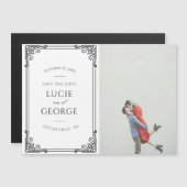 Modern Wedding Save the Date Magnet (Front/Back)