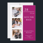 Modern Wedding Save the Date Photo Invitation<br><div class="desc">Announce your special day in a stylish and meaningful way with this simple wedding photo save the date invitation. Featuring two favorite photos and elegant modern script, this design creates a clean, timeless look that feels both personal and polished. The reverse includes a custom wedding QR code, making it easy...</div>