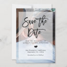 Modern Wedding Save the Date | Photo with Overlay