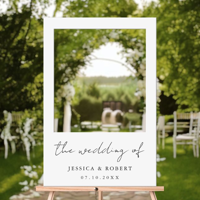 Modern Wedding Selfie Photo Booth Frame Foam Board (Creator Uploaded)
