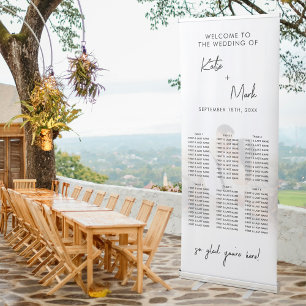 Modern Wedding Sign Custom Photo Seating Chart