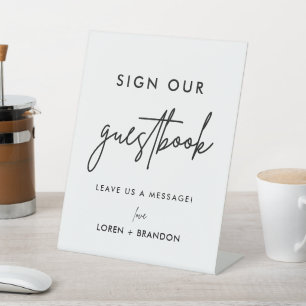 Modern Wedding Sign Our Guestbook Wedding Sign