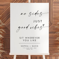 Modern Wedding Signage | Open Seating Sign 