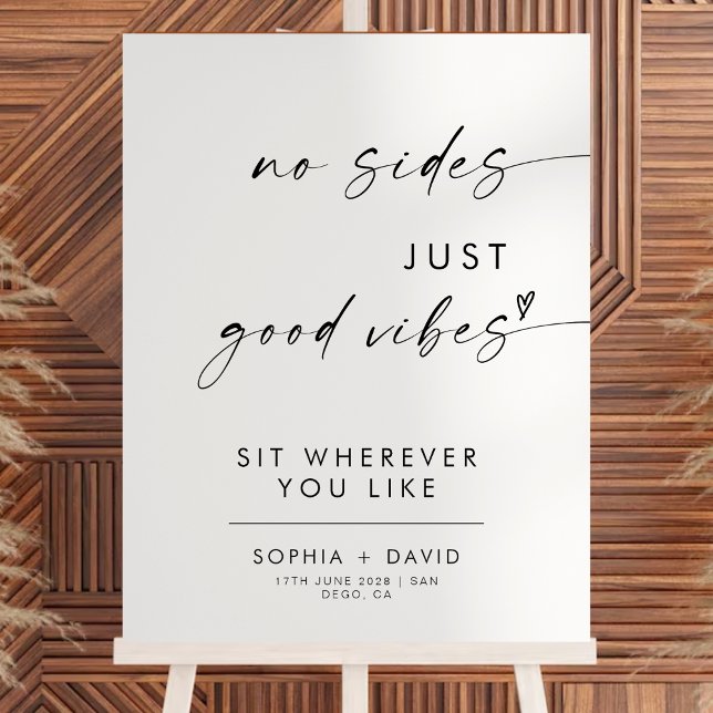 Modern Wedding Signage | Open Seating Sign  (Creator Uploaded)