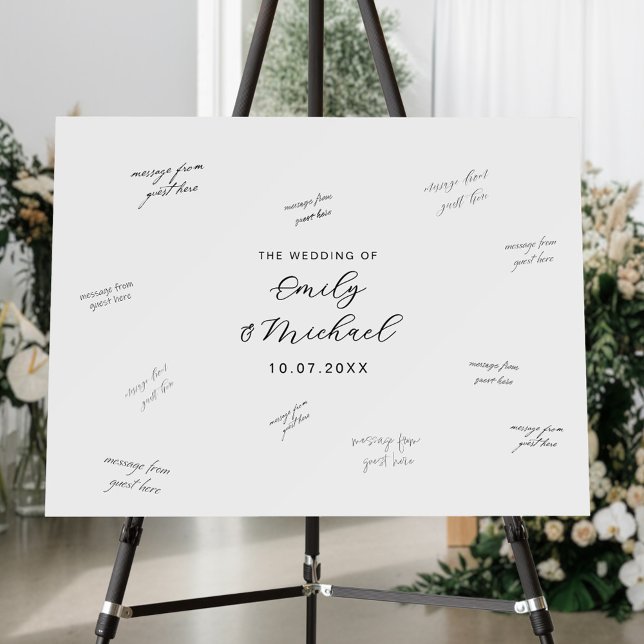 Modern Wedding Signature Guest Book Foam Board (Creator Uploaded)