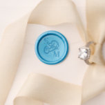 Modern Wedding Swirled And Caligraphy Monogram  Wax Seal Stamp<br><div class="desc">A Modern and elegant monogram accented with a swirled "and" calligraphy script customized with your initials of choice.  The perfect way to accessorize all of your lovely wedding and gift stationery.</div>