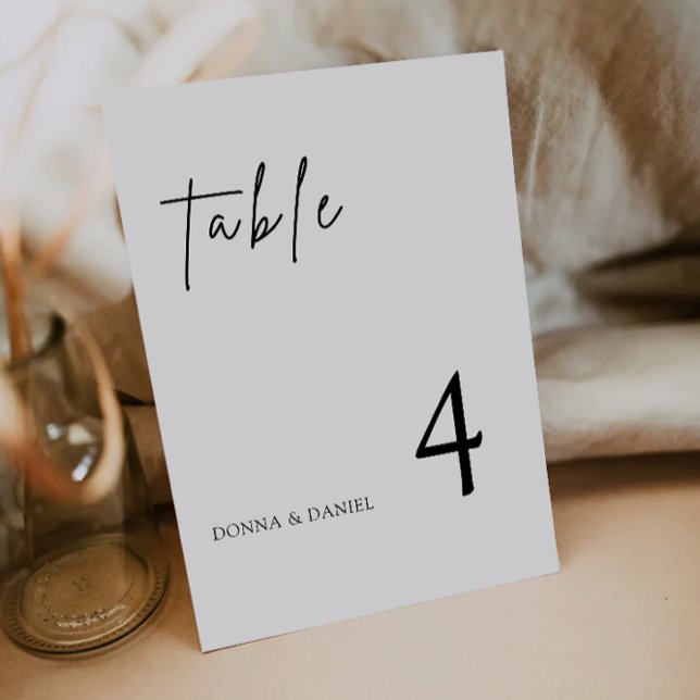 Modern Wedding Table Cards Template (Modern Wedding Table Cards Template)