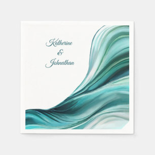 Modern Wedding Table Decor-Emerald Green- Napkins