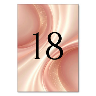 Modern Wedding Table Numbers (1–20)