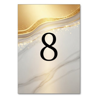 Modern Wedding Table Numbers (1–20)