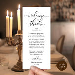 Modern Wedding Table Place Setting Thank You Card<br><div class="desc">Share the love and show your appreciation to your guests, when they sit down at their seat and read this personalised black and white charming thank you place card. It's a wonderful way to kick off your special day celebration! This card is sure to set the tone for an unforgettable...</div>