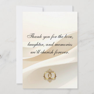 Modern Wedding Thank You Card