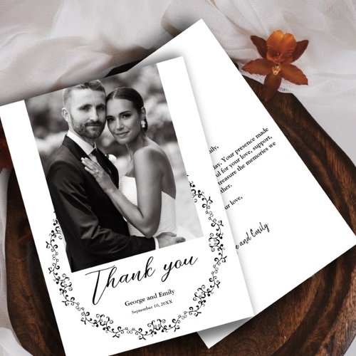 Modern Wedding Thank You Cards