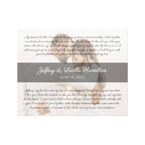Modern Wedding Vow Art Marriage Anniversary Photo