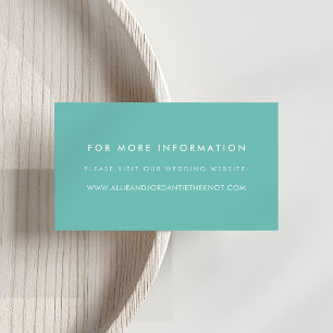 Modern Wedding Website Cards Pool