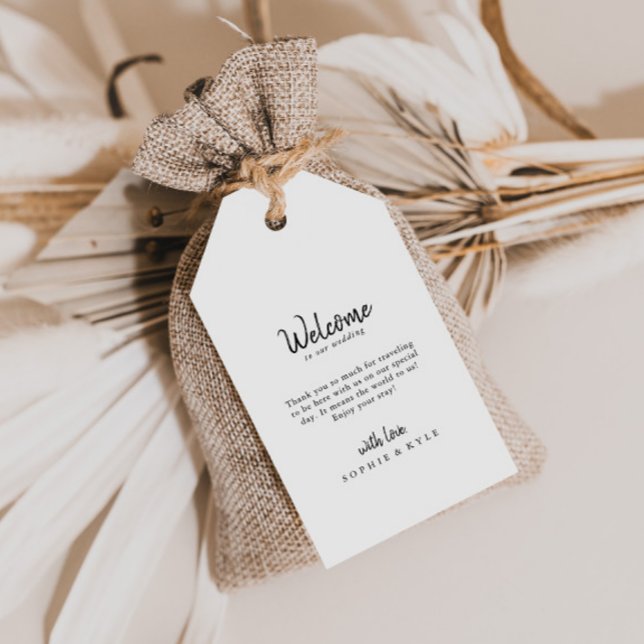 Modern Wedding Welcome Gift Tags (Creator Uploaded)