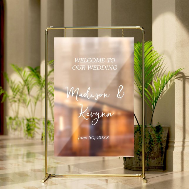 Modern Wedding Welcome Mirror Decal Sign Script (Creator Uploaded)