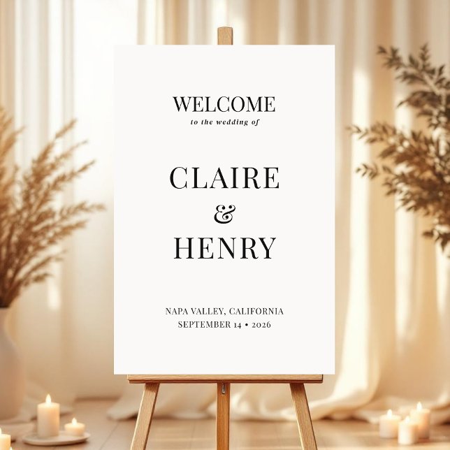 Modern Wedding Welcome Sign (Creator Uploaded)