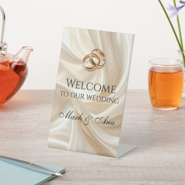 Modern Wedding Welcome Sign (In SItu)