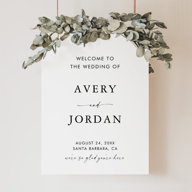Modern Wedding Welcome Sign | Minimalist Welcome (Creator Uploaded)