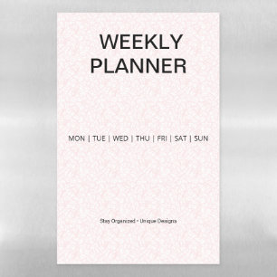 Modern Weekly Magnetic Planner Dry Erase Sheet