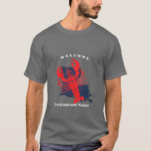 Modern welcome crawfish Louisiana custom name Woo T-Shirt