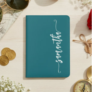 Modern Welcome Handwritten Name  Passport Holder