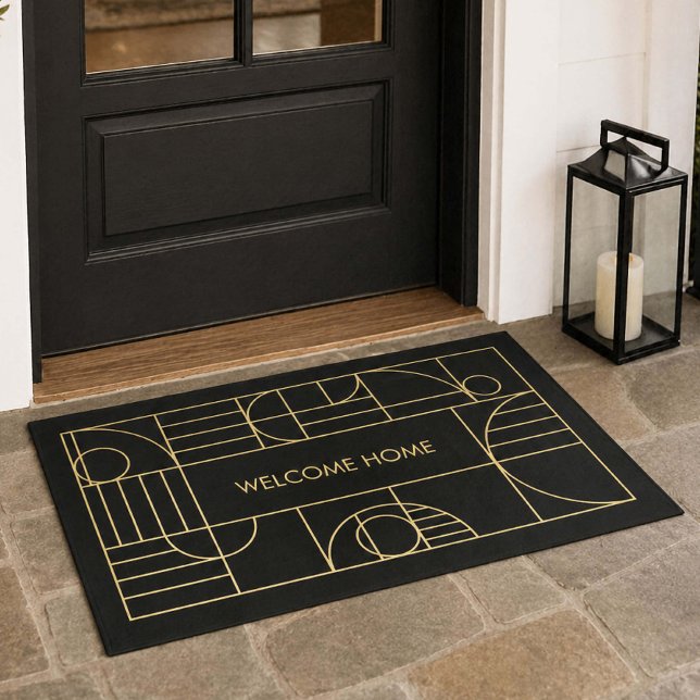 Modern Welcome Home Realtor Closing Gift  Doormat (Creator Uploaded)