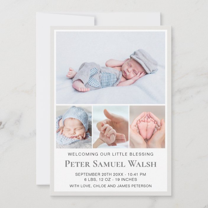 zazzle baby announcements