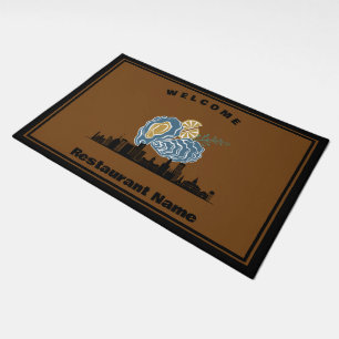 Modern welcome oyster Maryland restaurant name Doormat