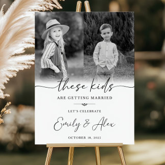 Modern Welcome Sign for Wedding, Engagement Party