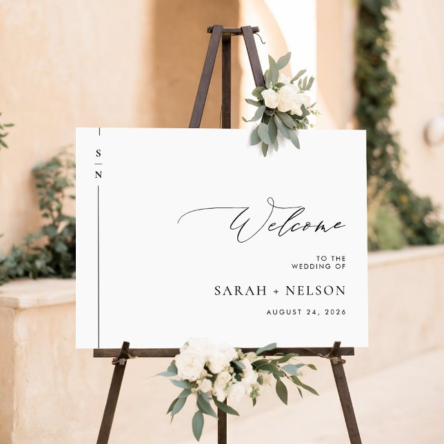 Modern Welcome To Our Wedding Sign (Creator Uploaded)