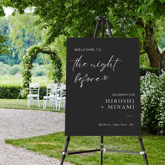 Modern Welcome To The Night Before Foam Board (Creator Uploaded)