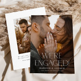 We're Engaged Engagement Announcement Card