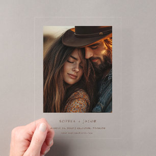 Modern Western Photo Boots Save the Date
