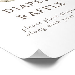 Modern Western Rodeo Baby Shower Raffle Sign | Zazzle