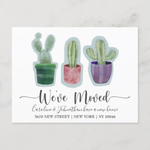 Modern We've Moved Cactus Announcement