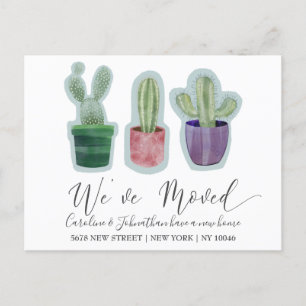 Modern We've Moved Cactus Announcement